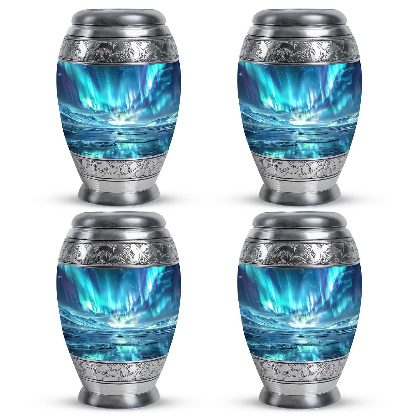 Northern Lights Mini Urns For Human Ashes Dad - Urns For Ashes Keepsake