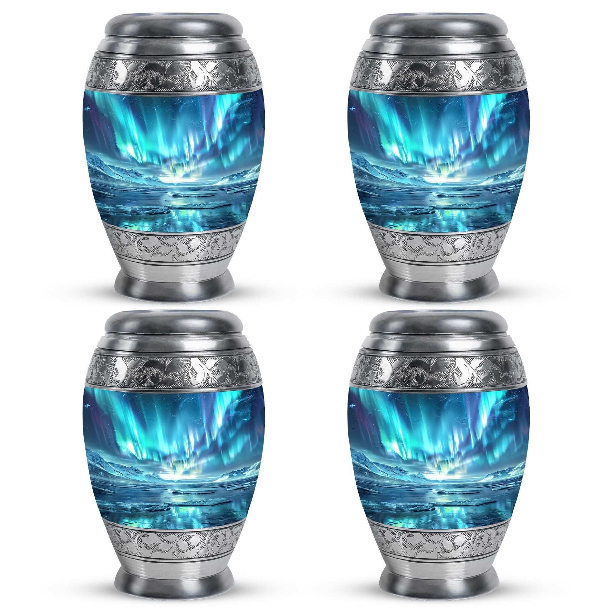 Northern Lights Mini Urns For Human Ashes Dad - Urns For Ashes Keepsake