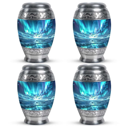 Northern Lights Mini Urns For Human Ashes Dad - Urns For Ashes Keepsake
