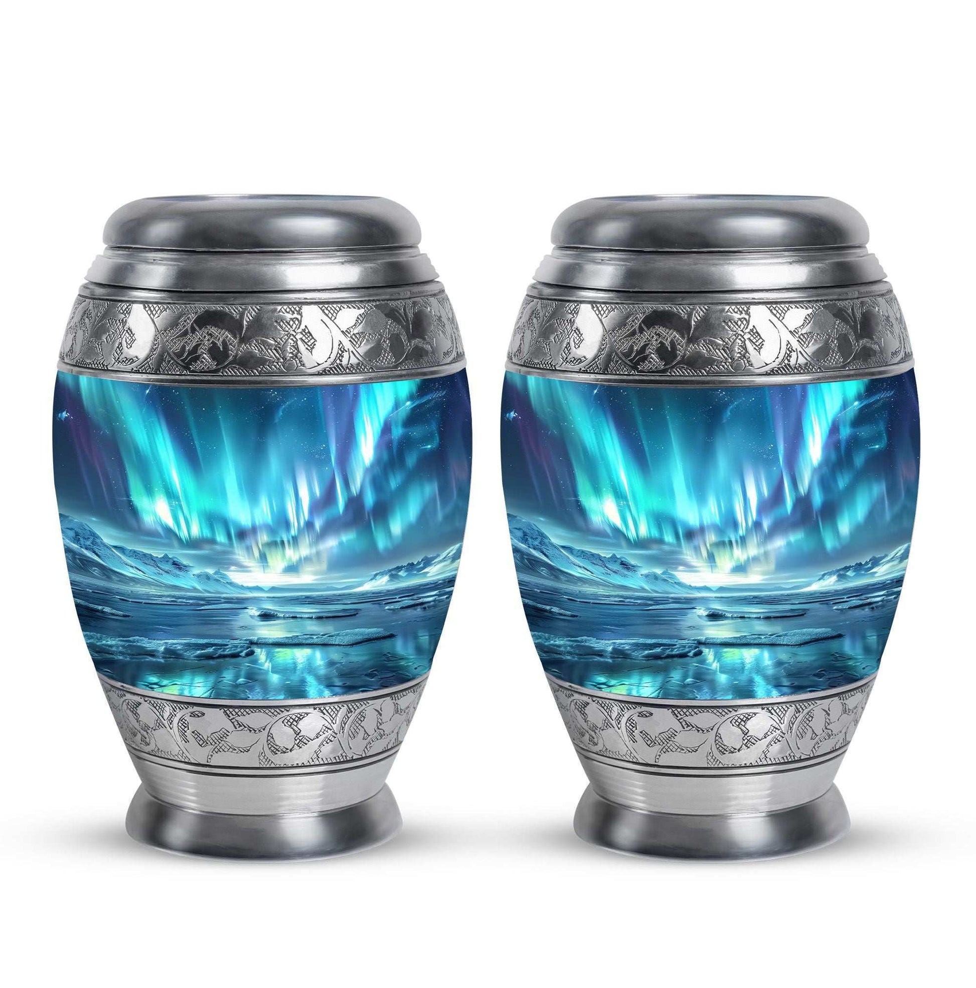 Northern Lights Mini Urns For Human Ashes Dad - Urns For Ashes Keepsake