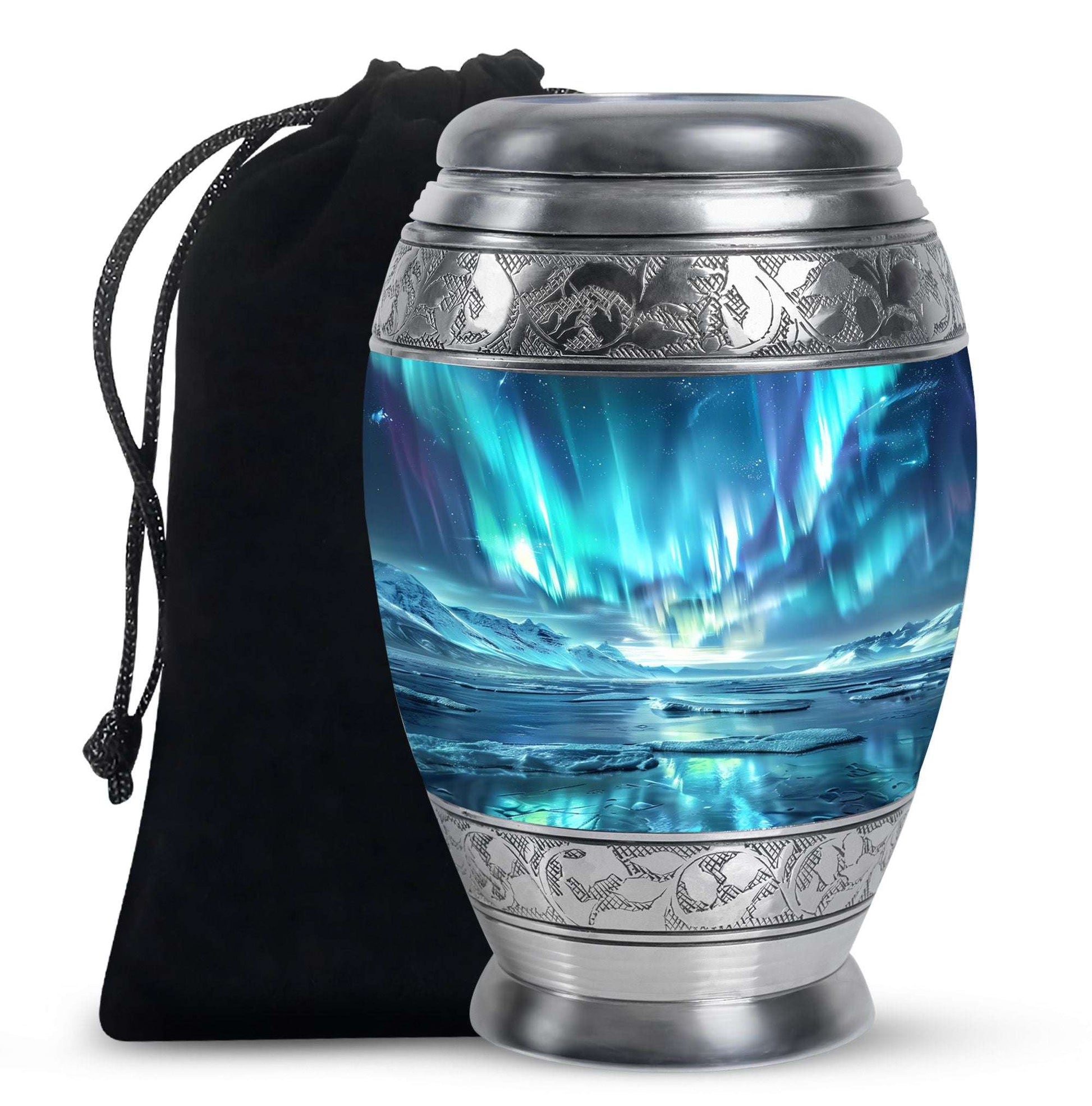 Northern Lights Mini Urns For Human Ashes Dad - Urns For Ashes Keepsake