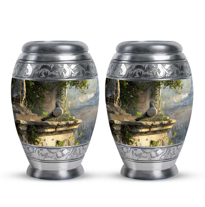 Dove Medium Urns For Ashes Adult Female - Funeral Urns Men