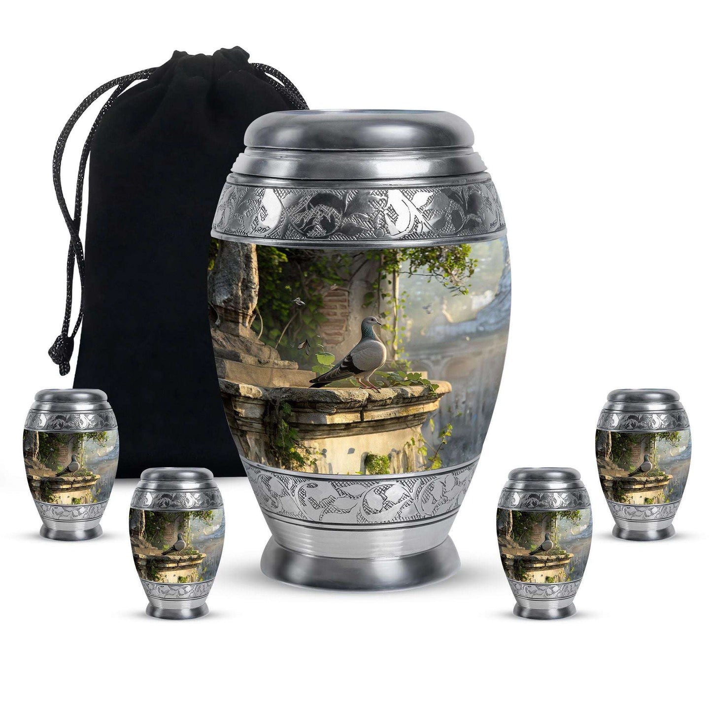 Dove Medium Urns For Ashes Adult Female - Funeral Urns Men