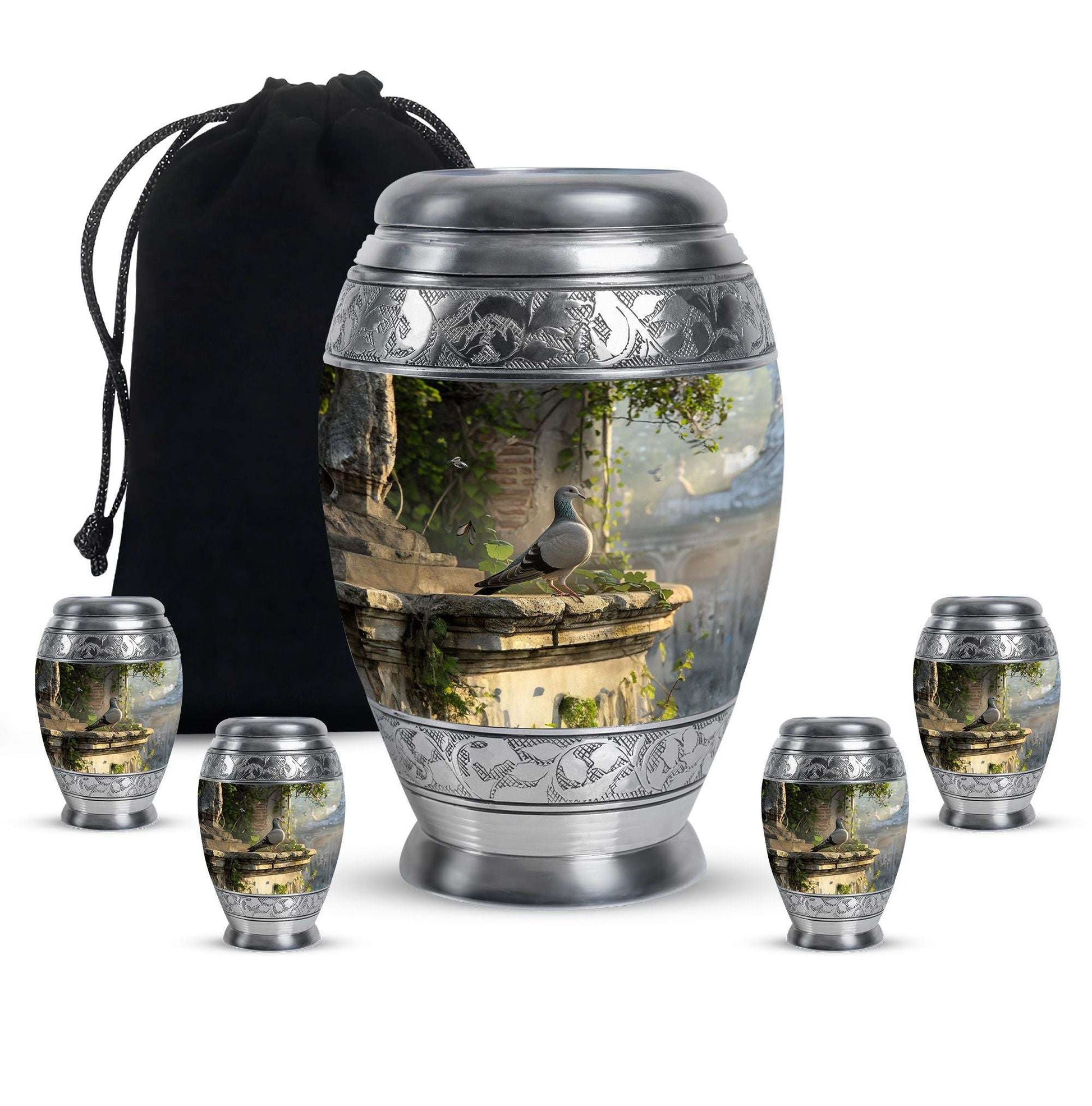 Dove Medium Urns For Ashes Adult Female - Funeral Urns Men