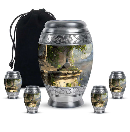 Dove Medium Urns For Ashes Adult Female - Funeral Urns Men