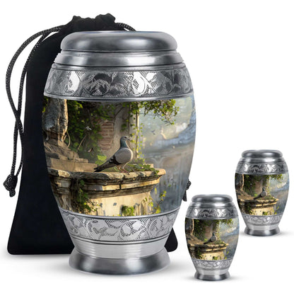 Dove Medium Urns For Ashes Adult Female - Funeral Urns Men