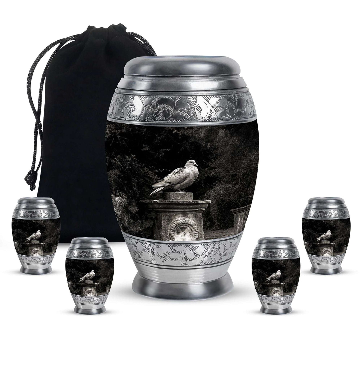 Dove Cremation Urns For Human Ashes Adult Set - Mini Urn For Mom Ashes