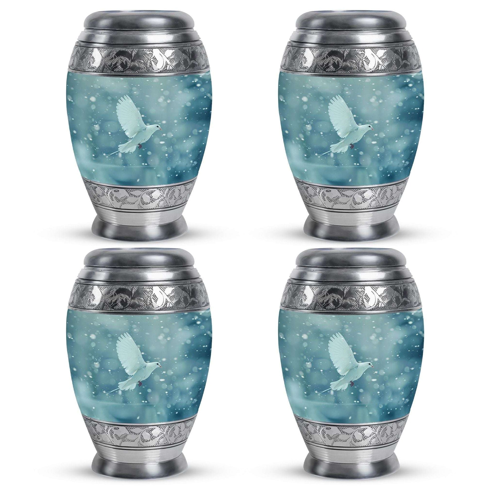 White Dove Burial Urn - Large Urns For Couple