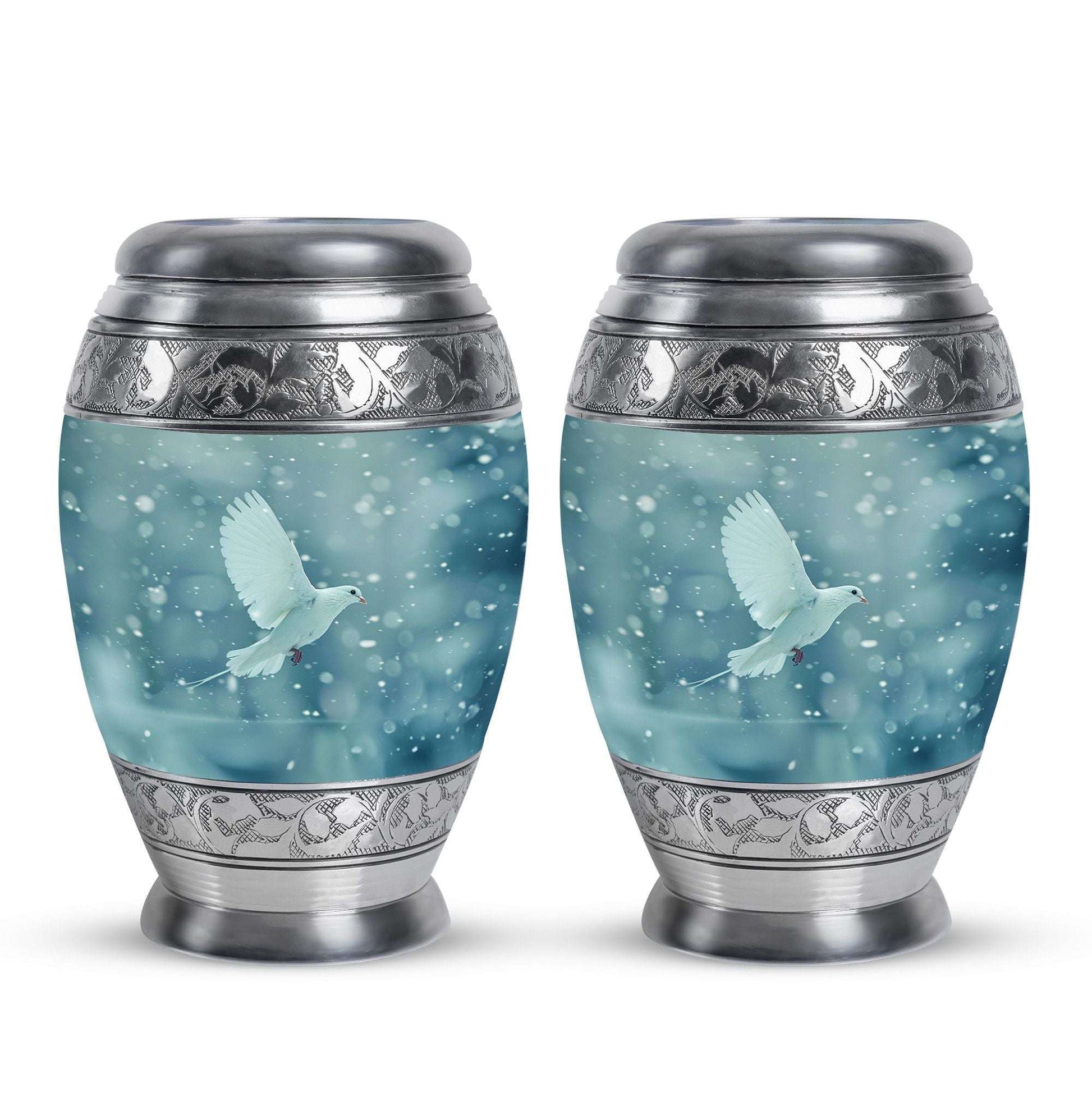 White Dove Burial Urn - Large Urns For Couple
