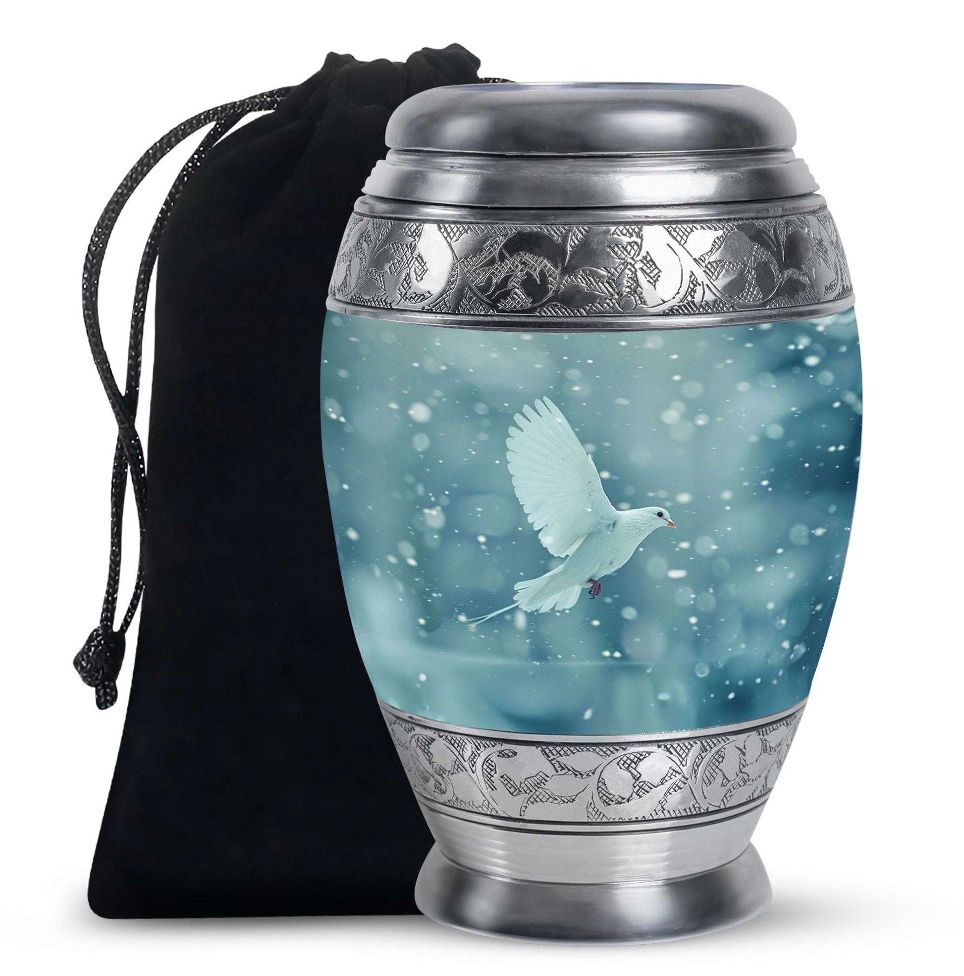 White Dove Burial Urn - Large Urns For Couple