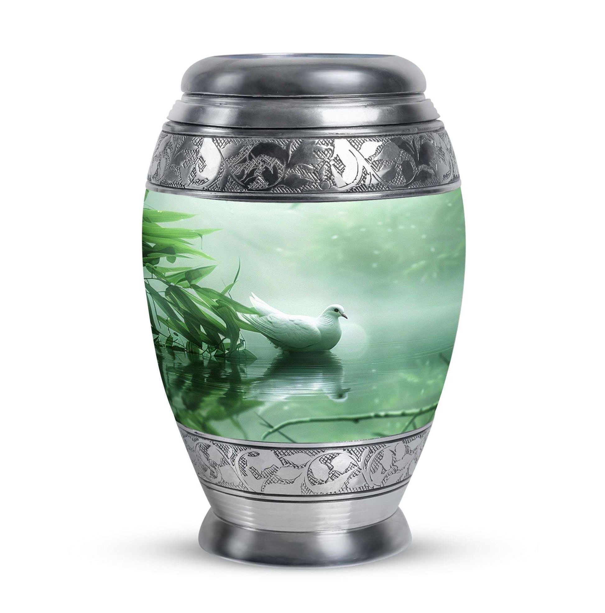 Dove Memorial Urn For Human Ashes - Large Decorative Urn
