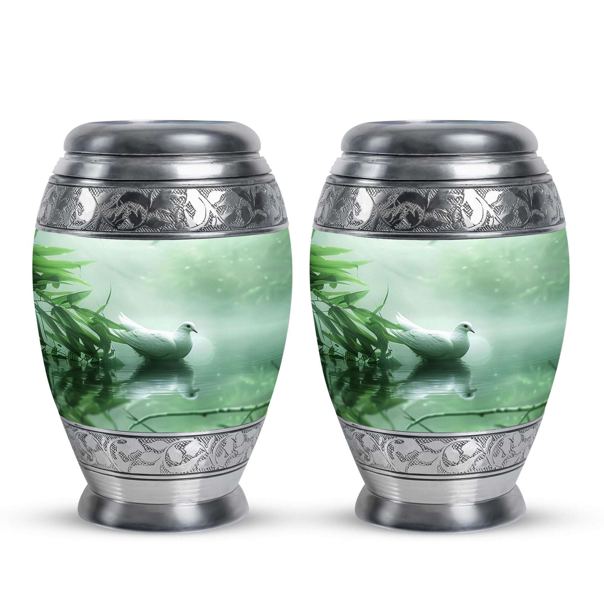 Dove Memorial Urn For Human Ashes - Large Decorative Urn