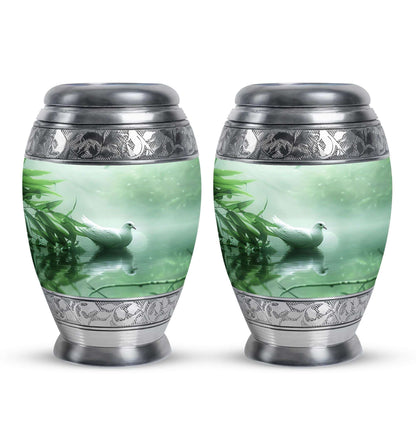 Dove Memorial Urn For Human Ashes - Large Decorative Urn