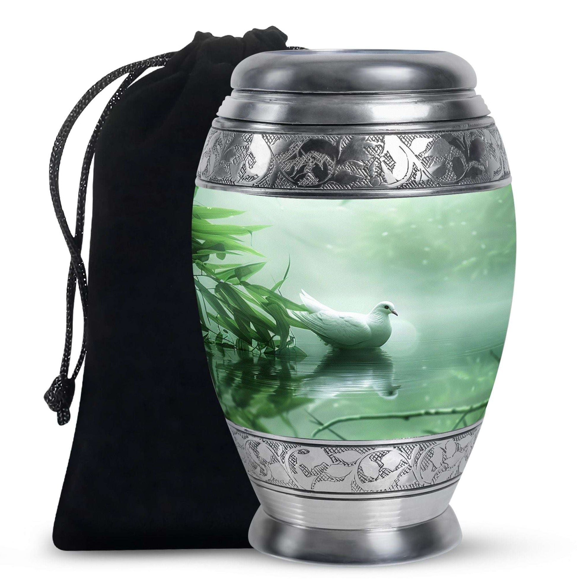 Dove Memorial Urn For Human Ashes - Large Decorative Urn