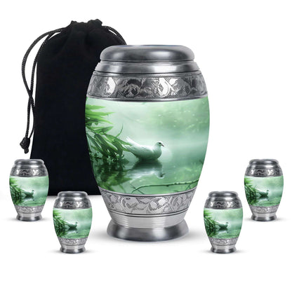 Dove Memorial Urn For Human Ashes - Large Decorative Urn