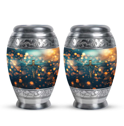 Green Dragonfly Burial Cremation Urns - Large Urn For Ashes For Women