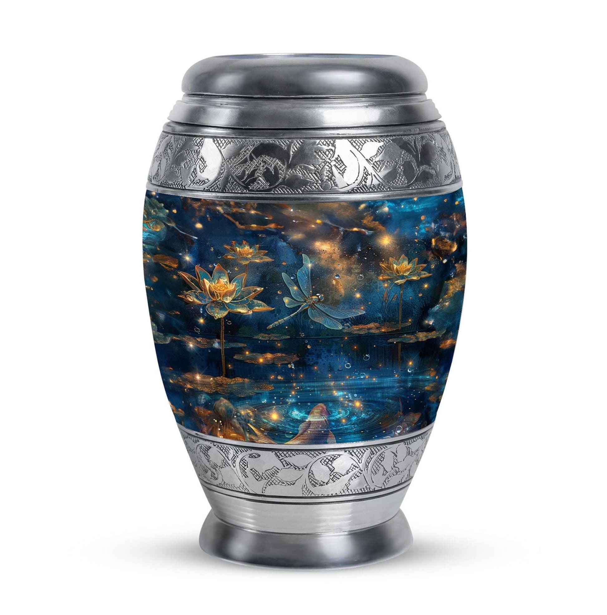 Dragonfly Lotus Cremation Urns For Ashes - Burial Urns For Women