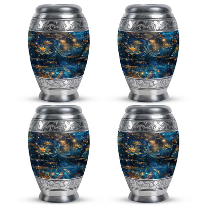 Dragonfly Lotus Cremation Urns For Ashes - Burial Urns For Women