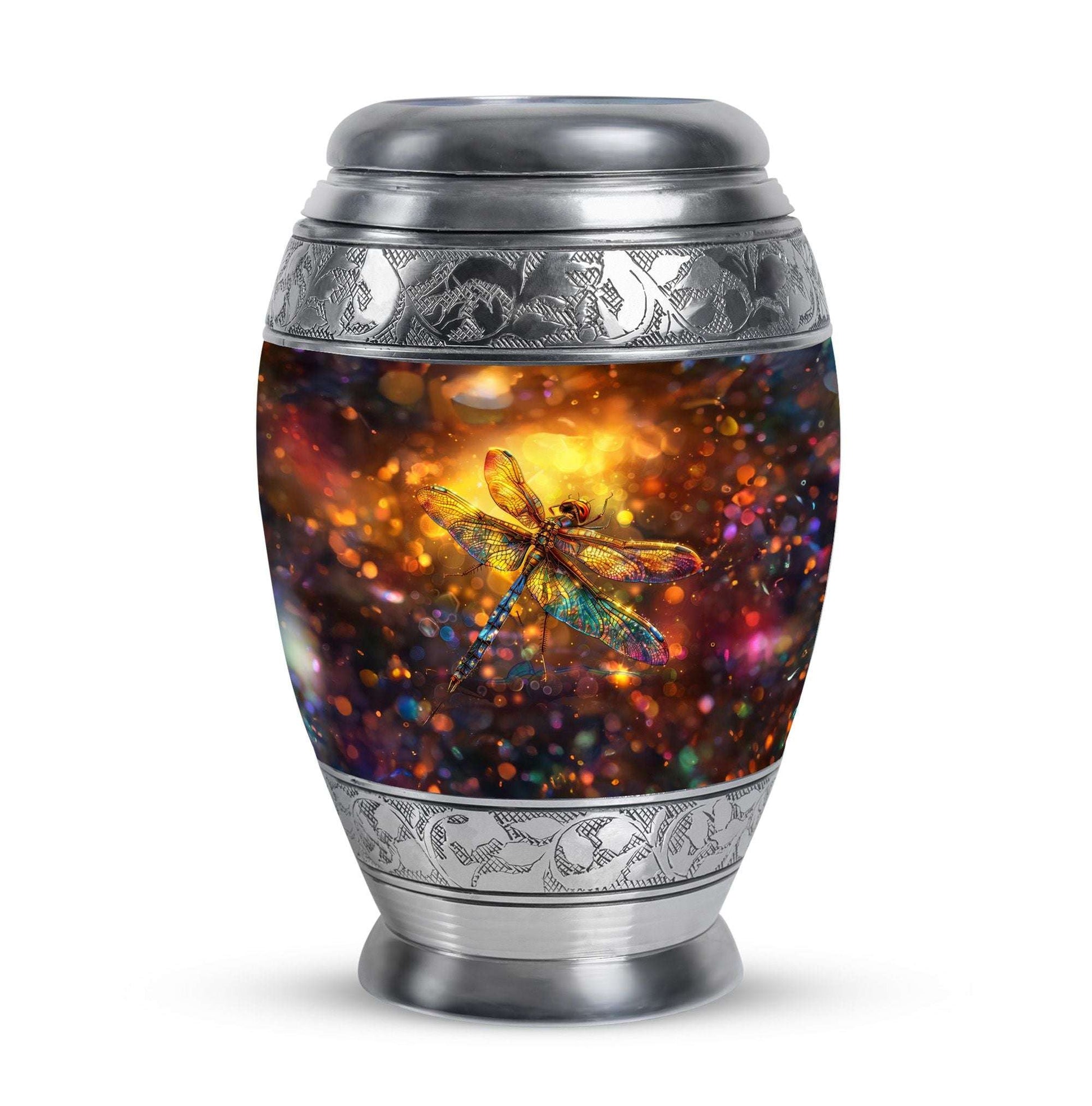 Decorative Dragonfly Funeral Urn - Cremation Urn Mom