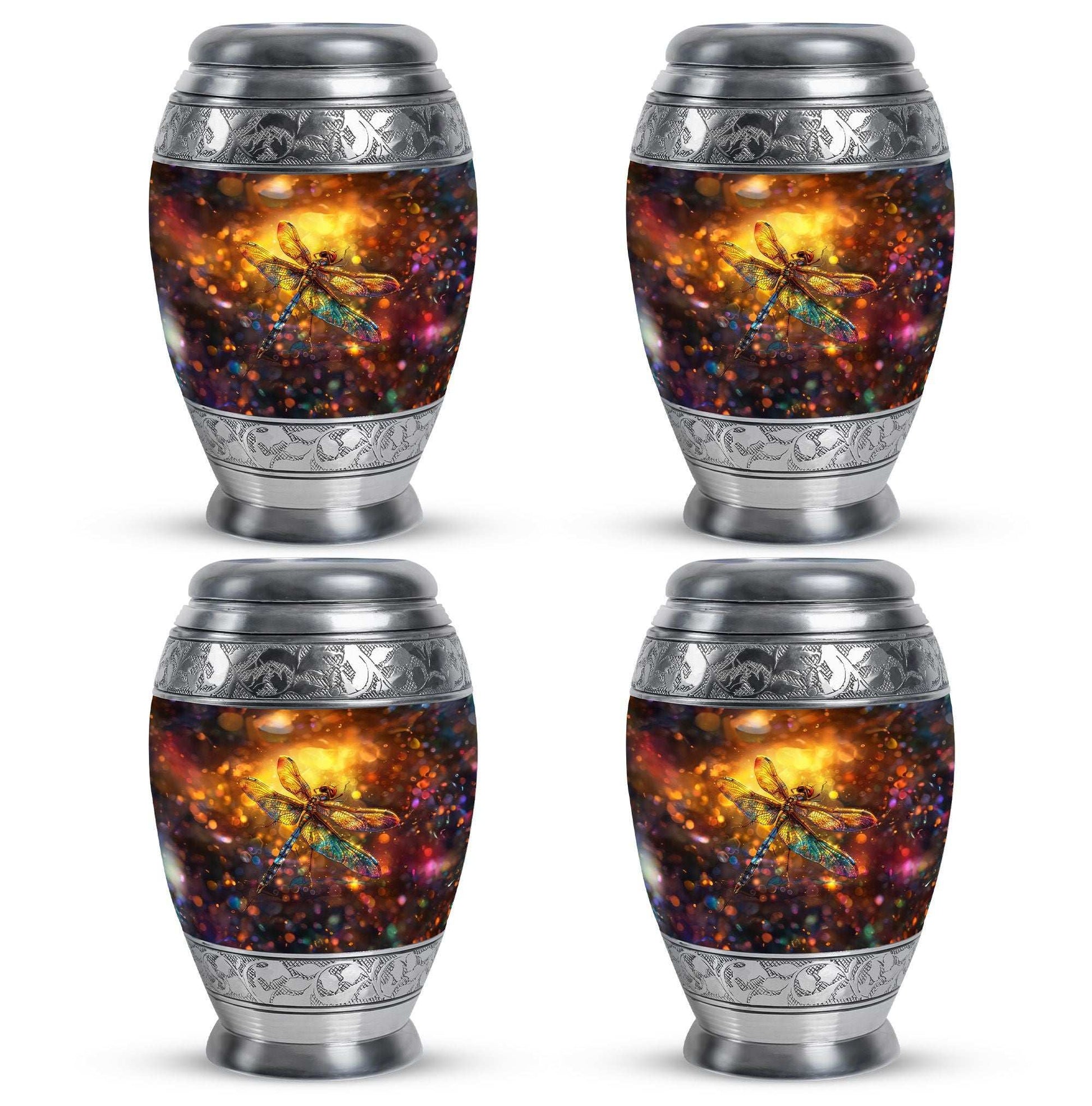 Decorative Dragonfly Funeral Urn - Cremation Urn Mom