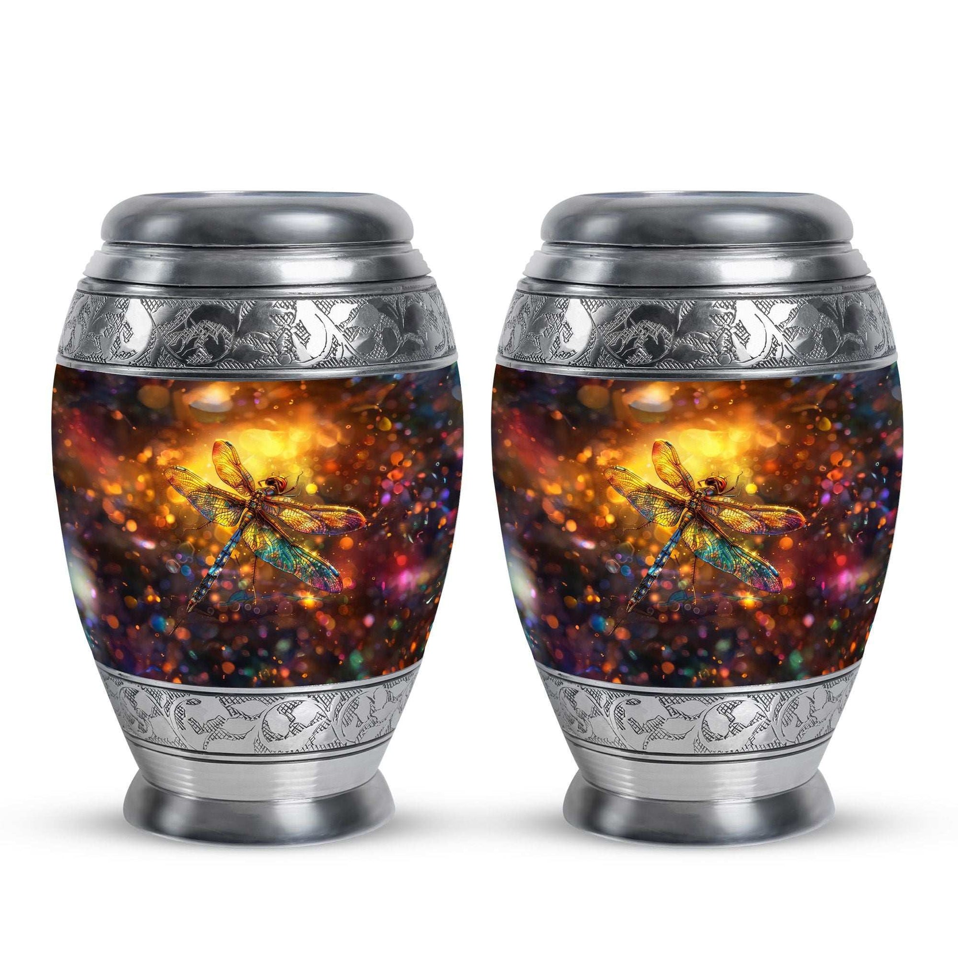 Decorative Dragonfly Funeral Urn - Cremation Urn Mom