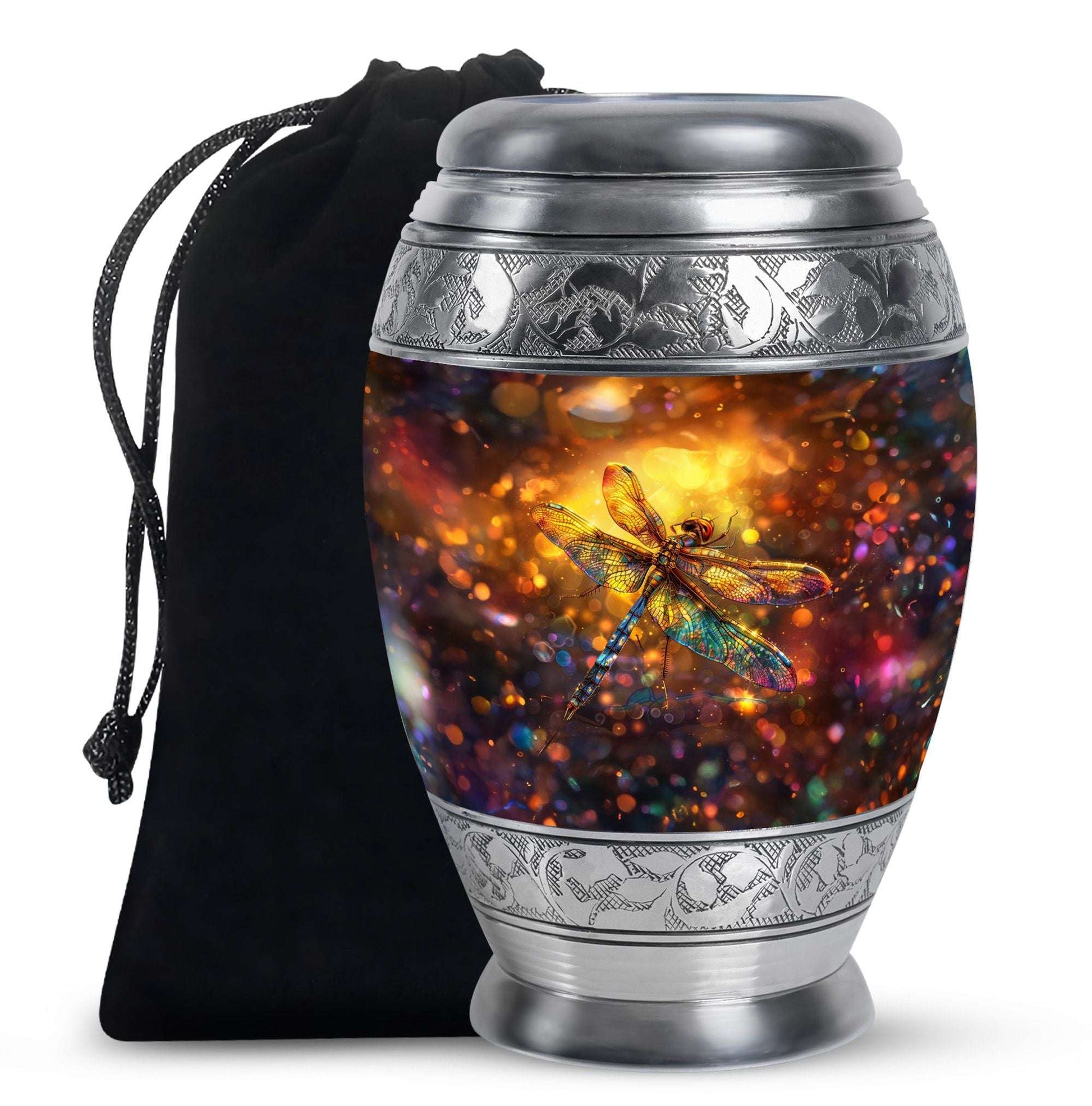 Decorative Dragonfly Funeral Urn - Cremation Urn Mom