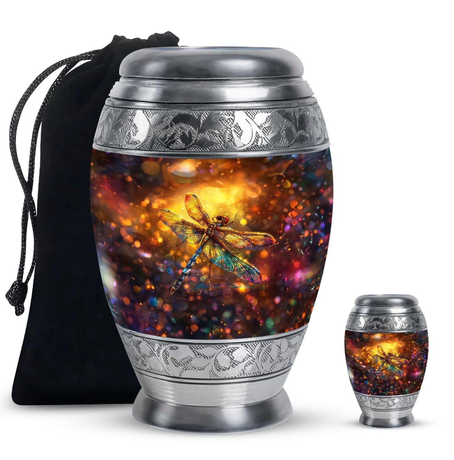 Decorative Dragonfly Funeral Urn - Cremation Urn Mom