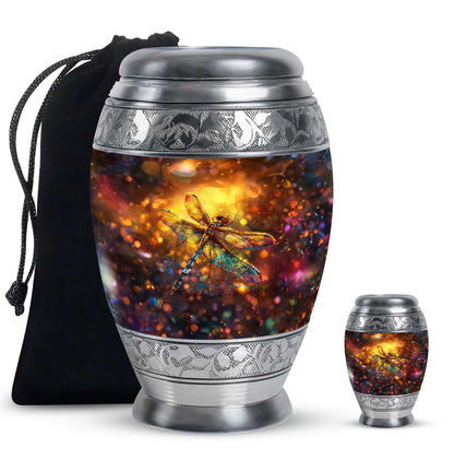 Decorative Dragonfly Funeral Urn - Cremation Urn Mom