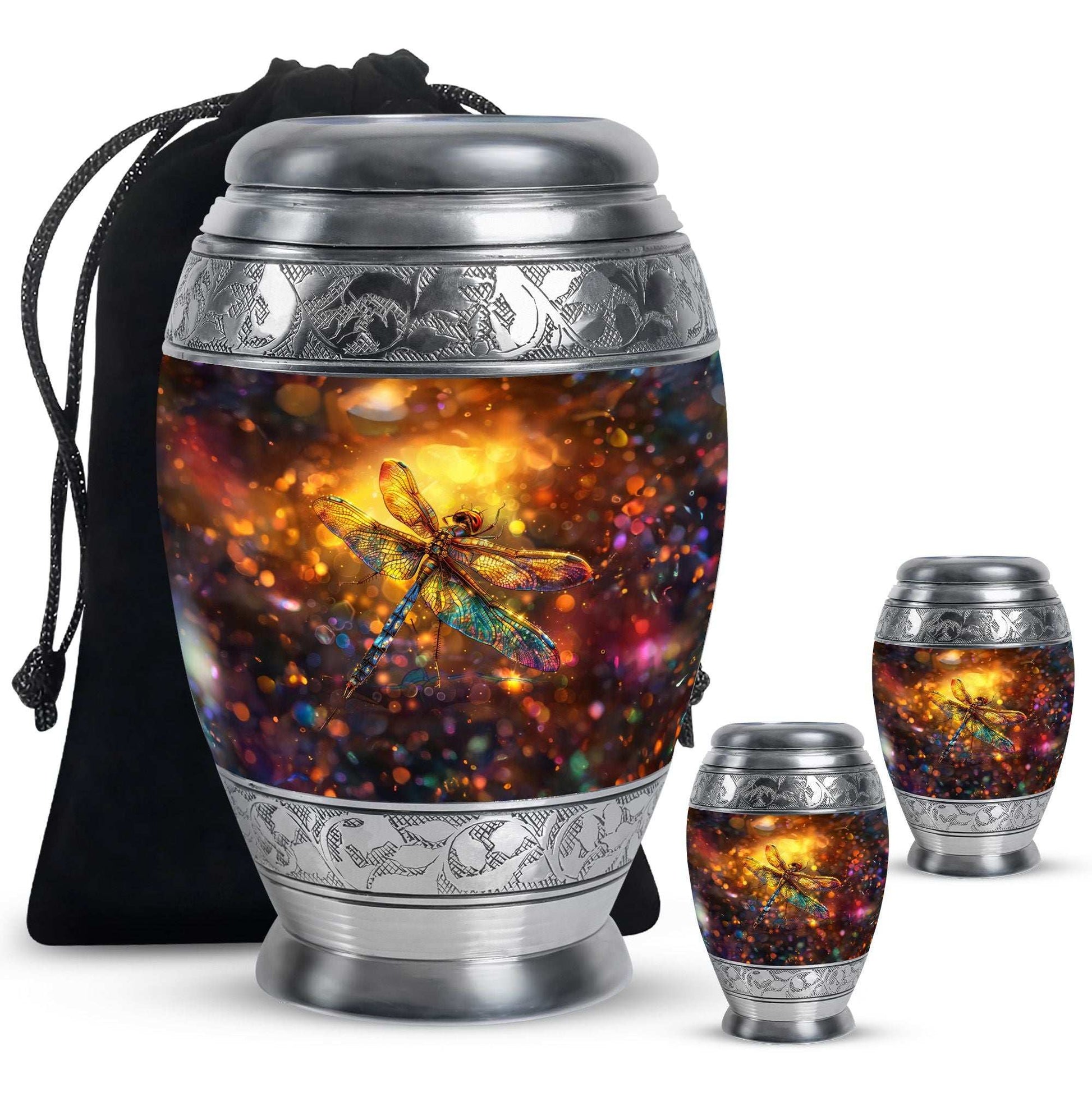 Decorative Dragonfly Funeral Urn - Cremation Urn Mom