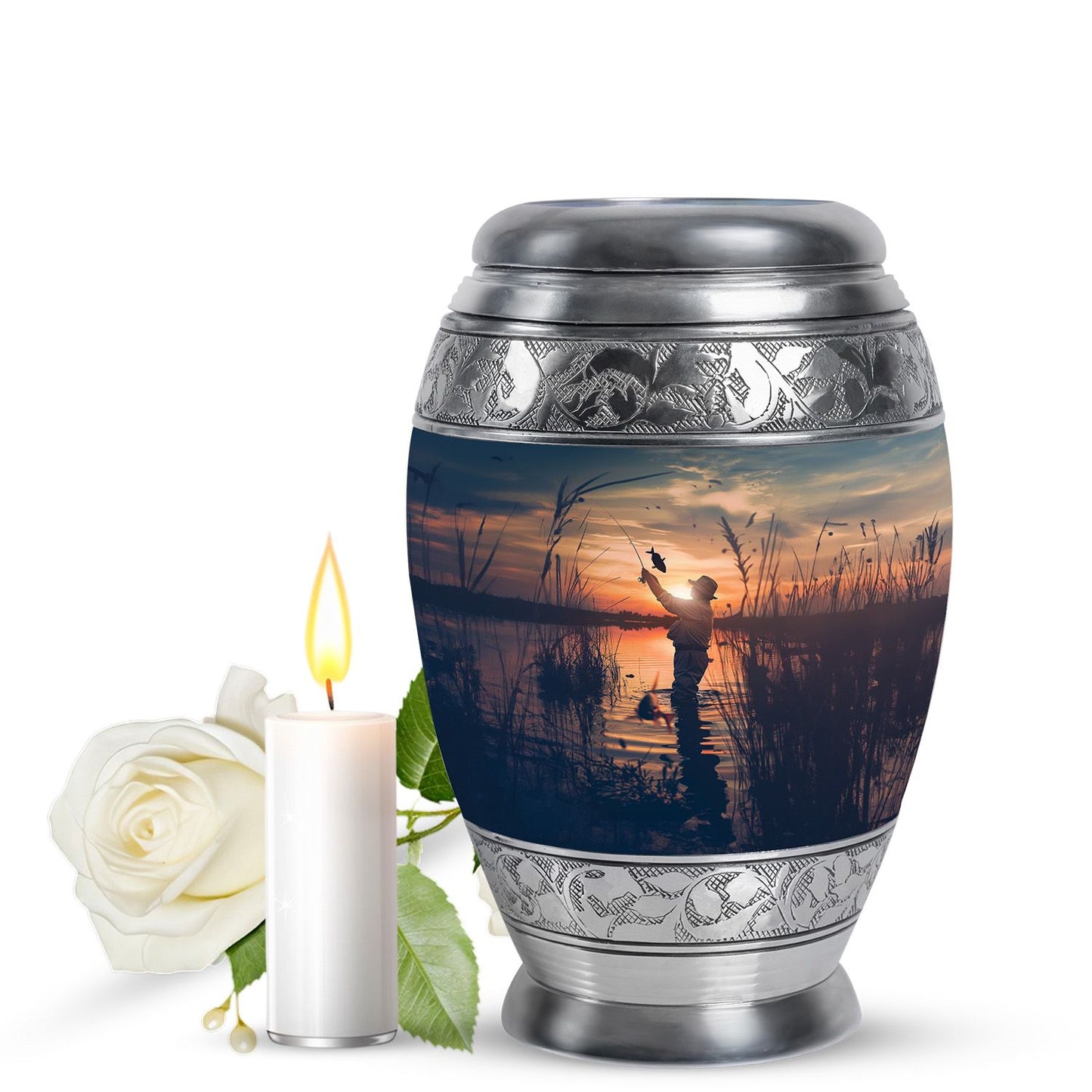Personalized Fish Cremation Urn for Pet Ashes - 10-inch, 200 cu in - Yatskia