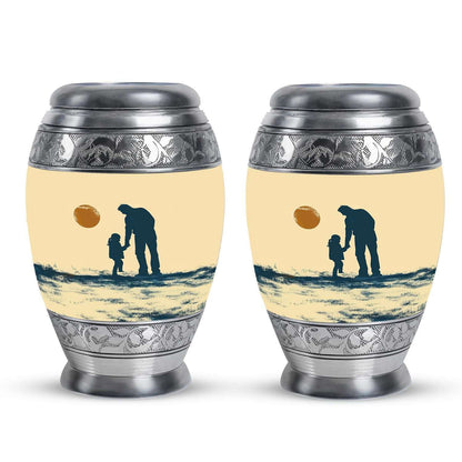 Father and Daughter Cremation Urns - Decorative Urn For Human Ashes