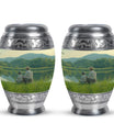Father Son Fishing Memorial Urns - Beautiful Burial Urns For Ashes