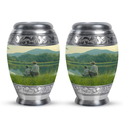 Personalized Fish Memorial Urn for Pet Ashes - 10-inch, 200 cu in - Yatskia
