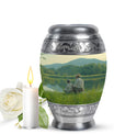 Father Son Fishing Memorial Urns - Beautiful Burial Urns For Ashes