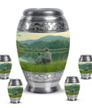 Father Son Fishing Memorial Urns - Beautiful Burial Urns For Ashes