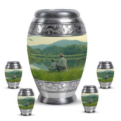 Personalized Fish Memorial Urn for Pet Ashes - 10-inch, 200 cu in - Yatskia