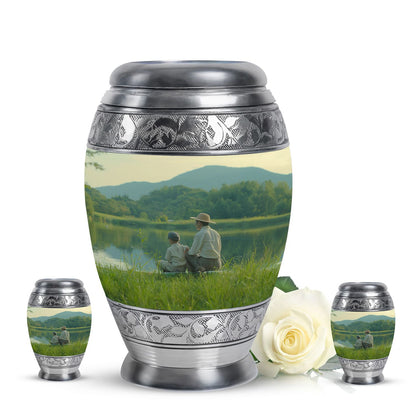Personalized Fish Memorial Urn for Pet Ashes - 10-inch, 200 cu in - Yatskia