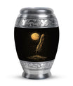 Black Moon Feather Decorative Urns - Cremation Urns For Human Ashes