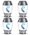 Feather Blue Flying Bird Cremation Urns - Memorial Urn For Women Ashes
