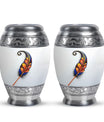 White Feather Urn For Human Ashes - Urn For Female