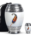 White Feather Urn For Human Ashes - Urn For Female