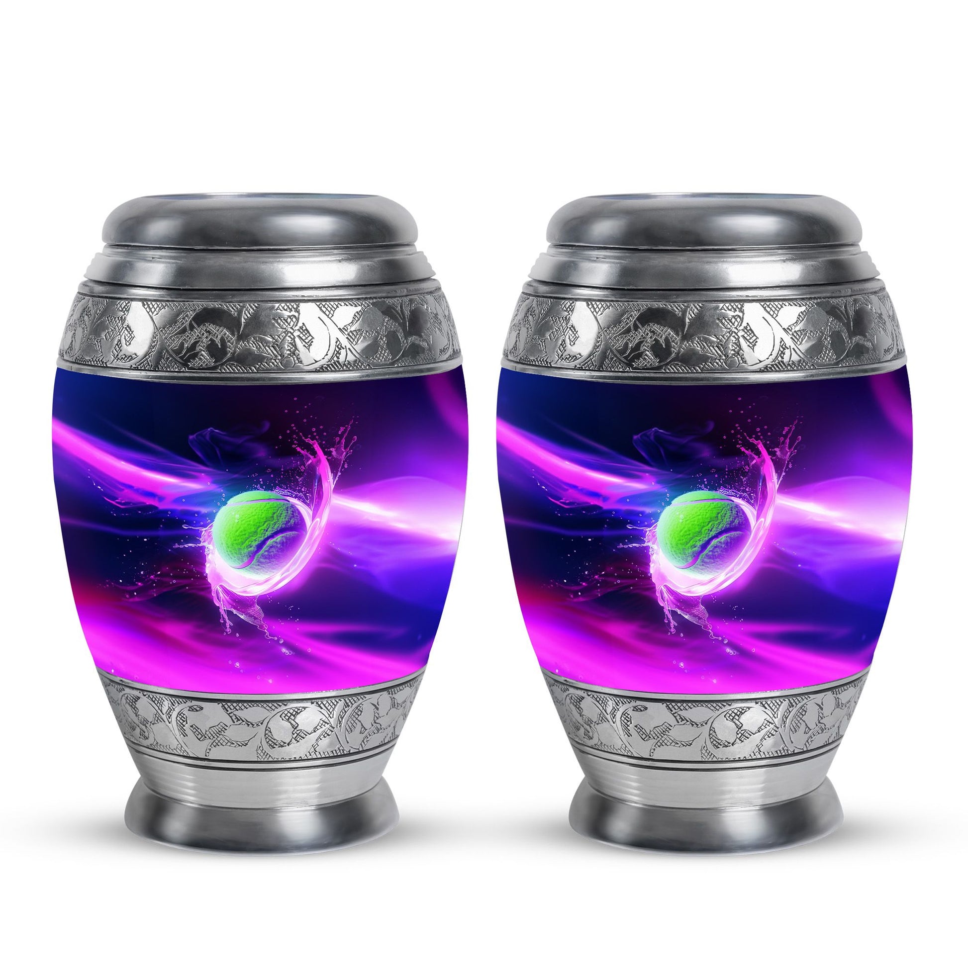 Green Tennis Ball Funeral Urn - Urn For Athletes