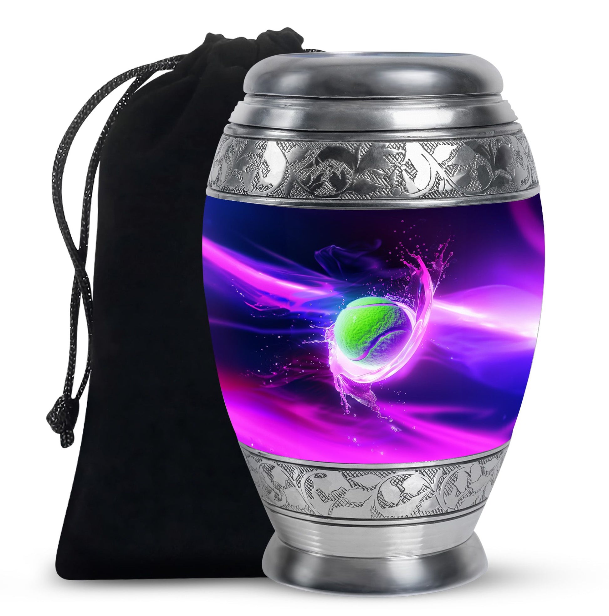Green Tennis Ball Funeral Urn - Urn For Athletes