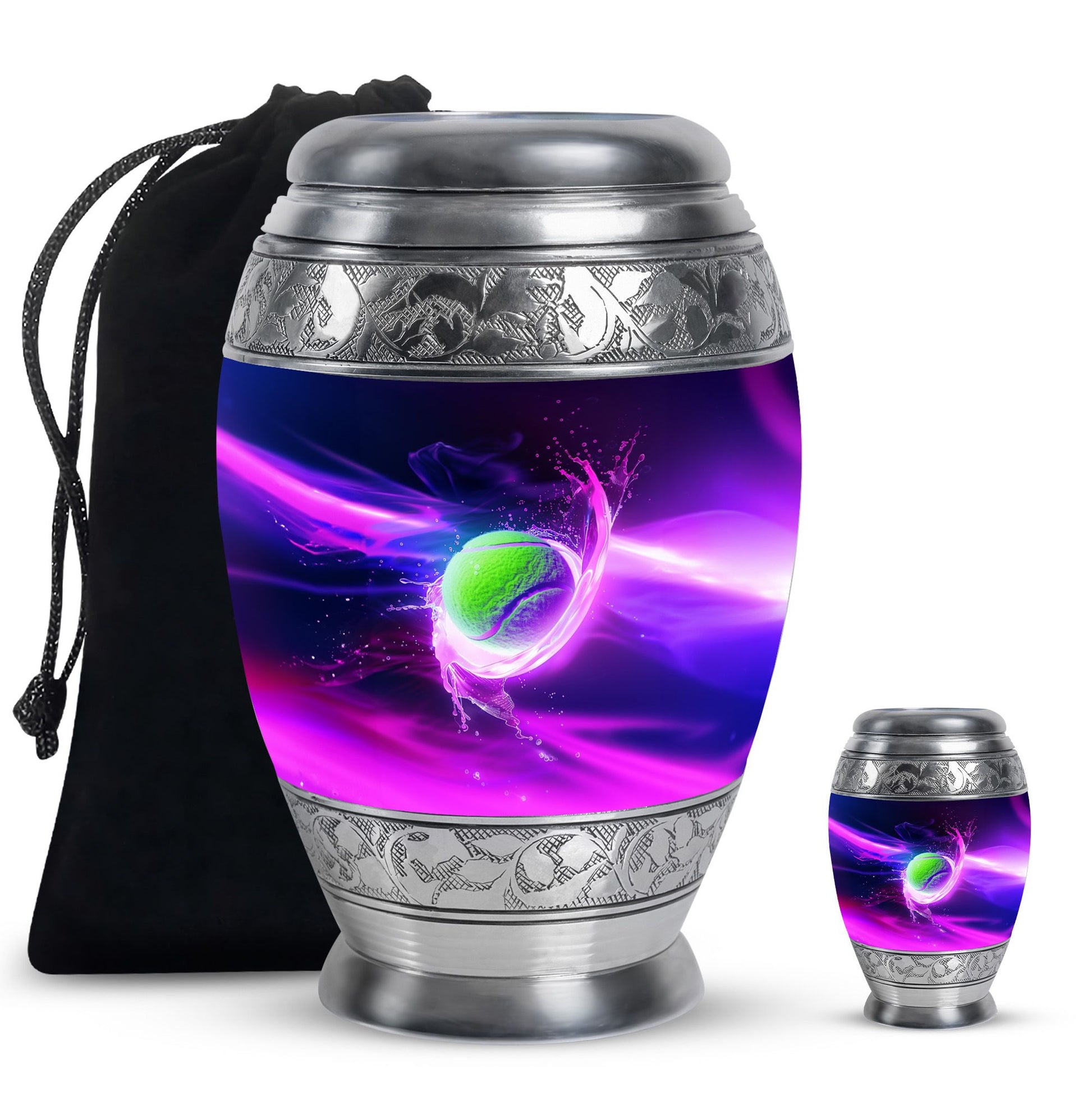 Green Tennis Ball Funeral Urn - Urn For Athletes
