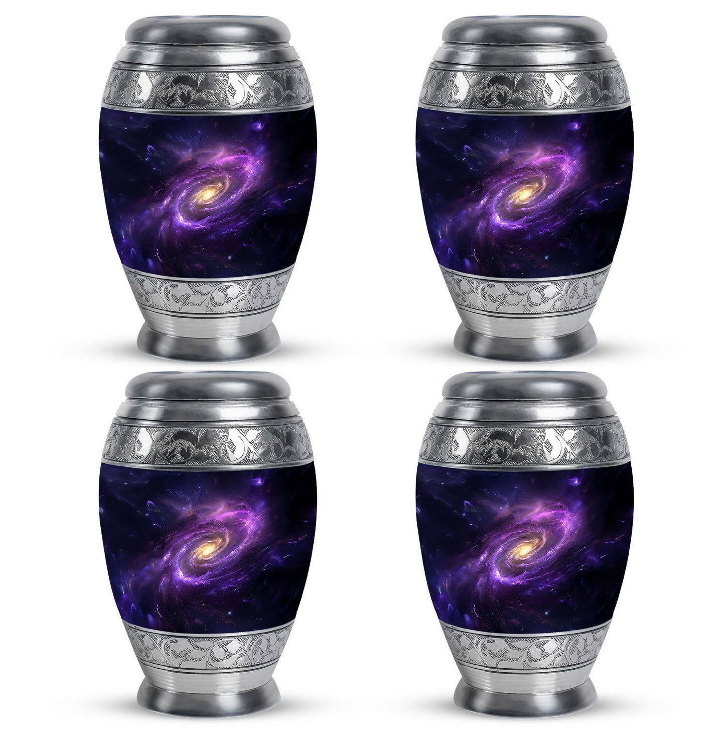 Personalized Galaxy Cremation Urn for Women - 10-inch, 200 cu in - Yatskia