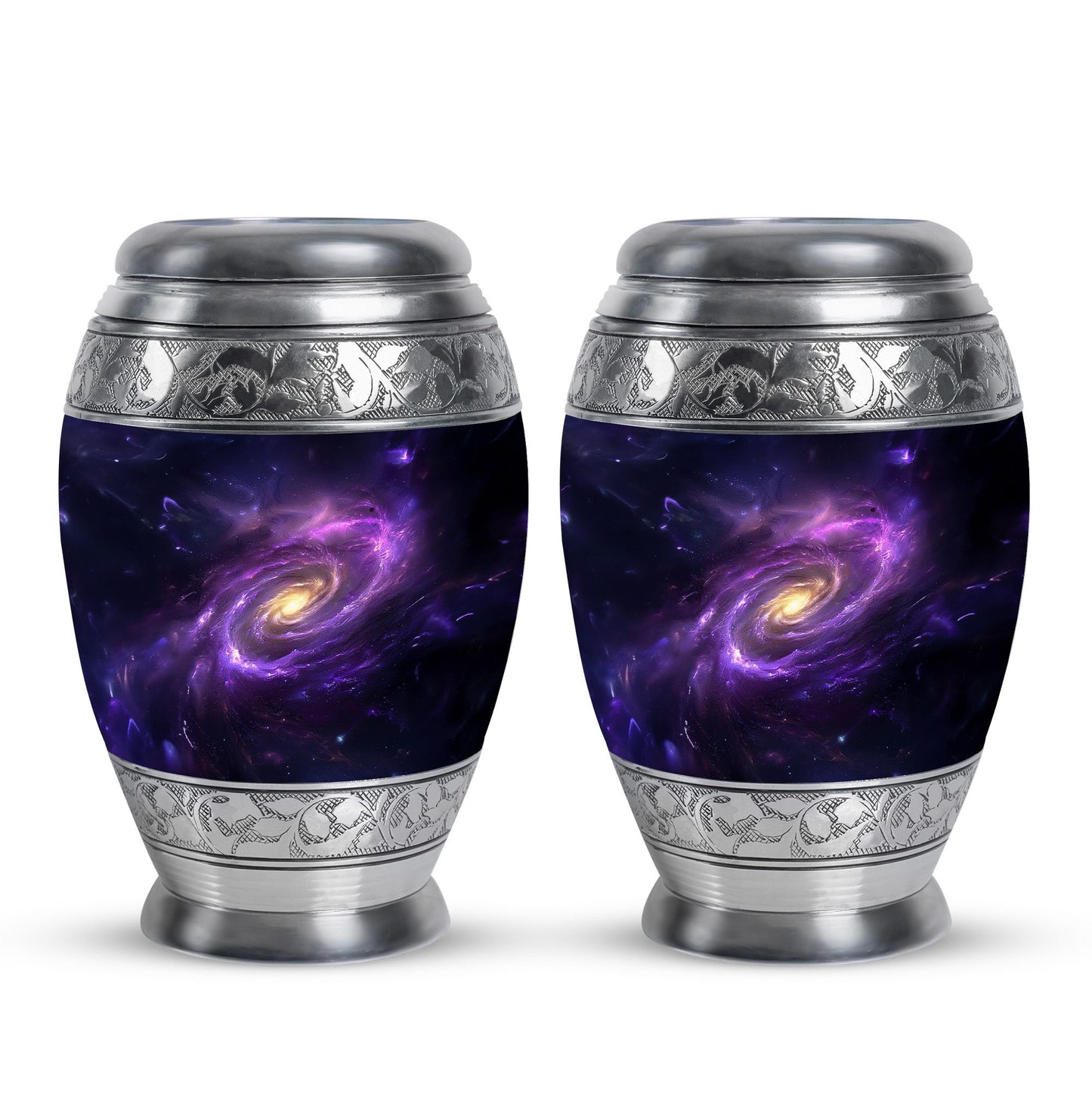 Personalized Galaxy Cremation Urn for Women - 10-inch, 200 cu in - Yatskia