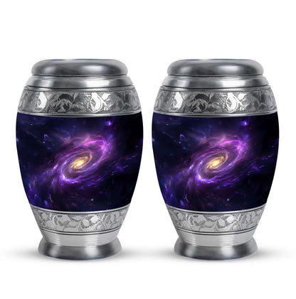 Personalized Galaxy Cremation Urn for Women - 10-inch, 200 cu in - Yatskia