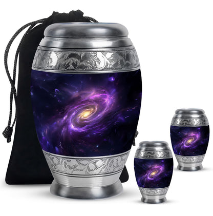 Personalized Galaxy Cremation Urn for Women - 10-inch, 200 cu in - Yatskia