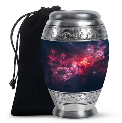 Personalized Galaxy Cremation Urn for Men - 10-inch, 200 cu in - Yatskia