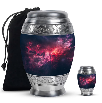 Personalized Galaxy Cremation Urn for Men - 10-inch, 200 cu in - Yatskia